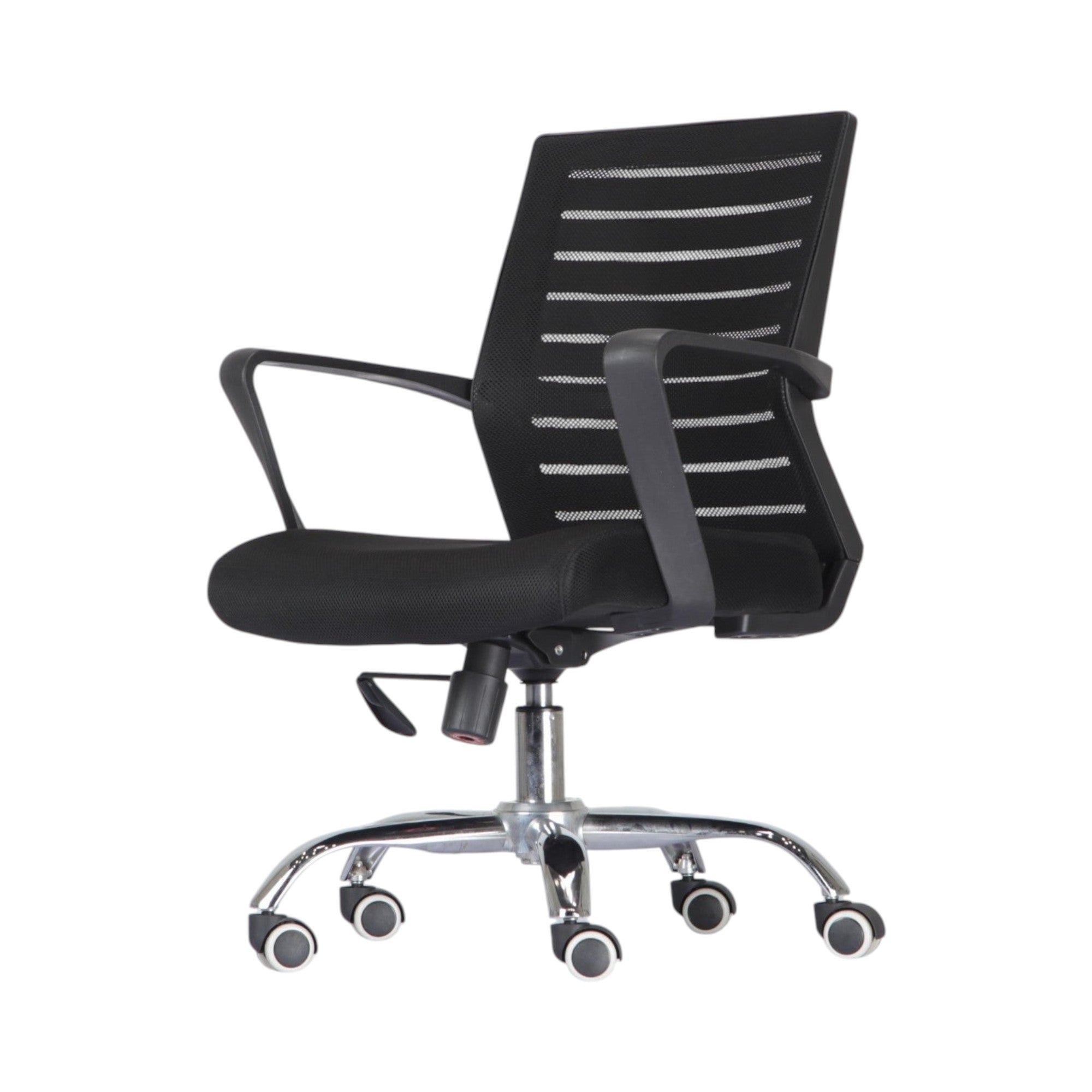Xiaoyaozuo office chair black ergonomic mesh back computer chair with padded seat and casters