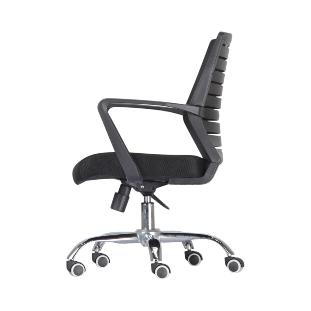 Xiaoyaozuo office chair black ergonomic mesh back computer chair with padded seat and casters