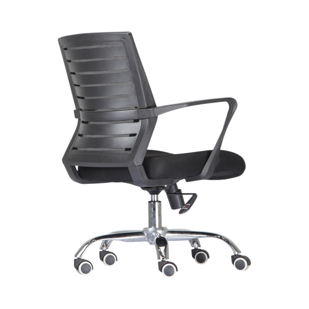 Xiaoyaozuo office chair black ergonomic mesh back computer chair with padded seat and casters