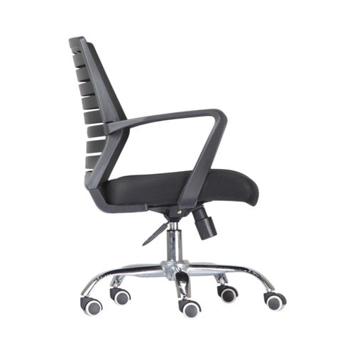 Xiaoyaozuo office chair black ergonomic mesh back computer chair with padded seat and casters