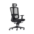 Xiaoyaozuo office chair black ergonomic mesh office chair with adjustable headrest and lumbar support.