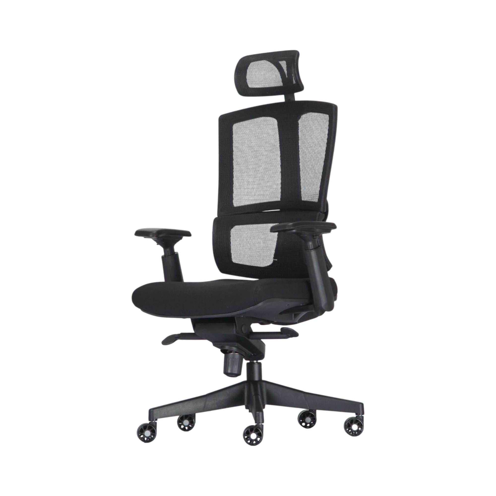 Xiaoyaozuo office chair black ergonomic mesh chair with adjustable headrest and lumbar support