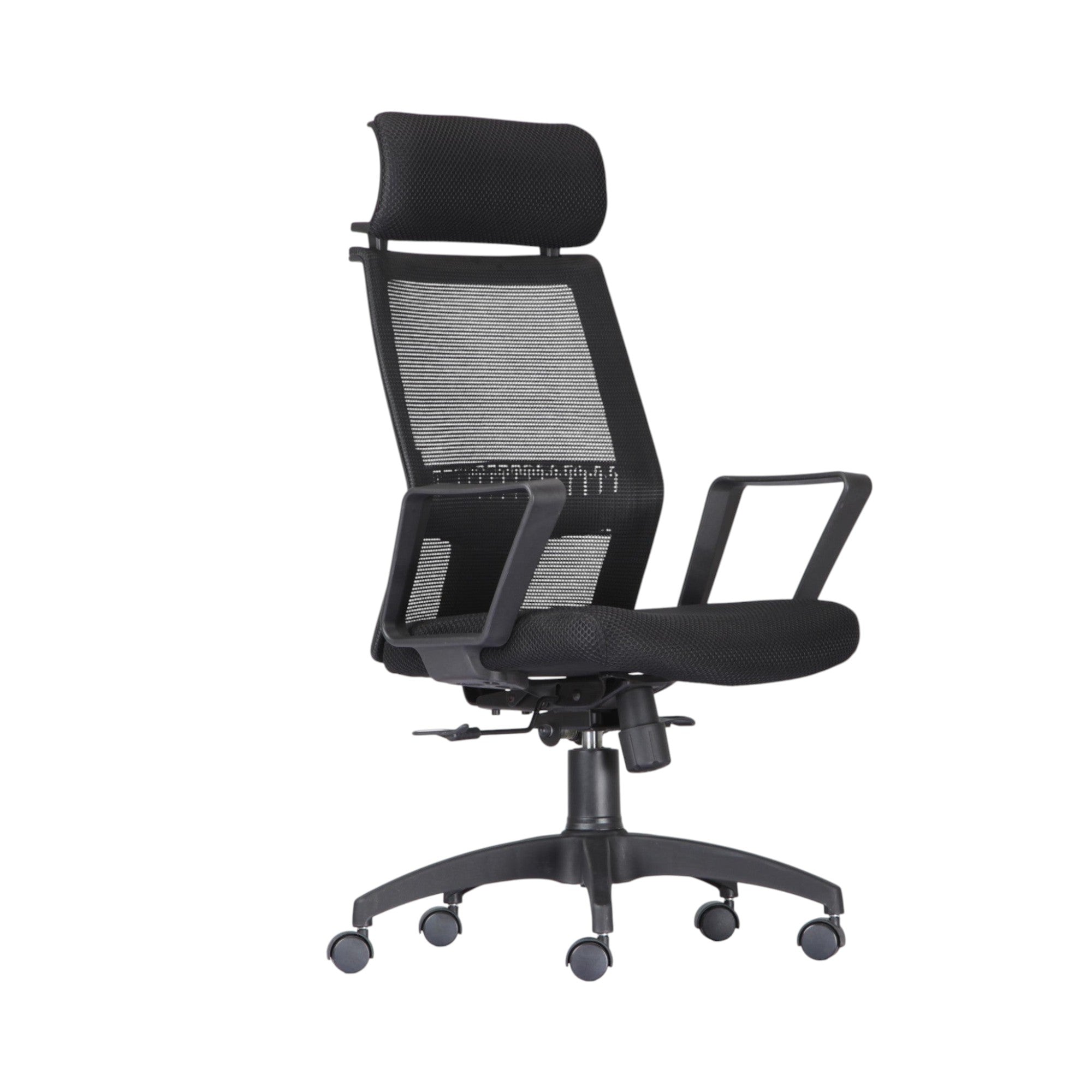 Xiaoyaozuo office chair black ergonomic mesh office chair with adjustable headrest and lumbar support.
