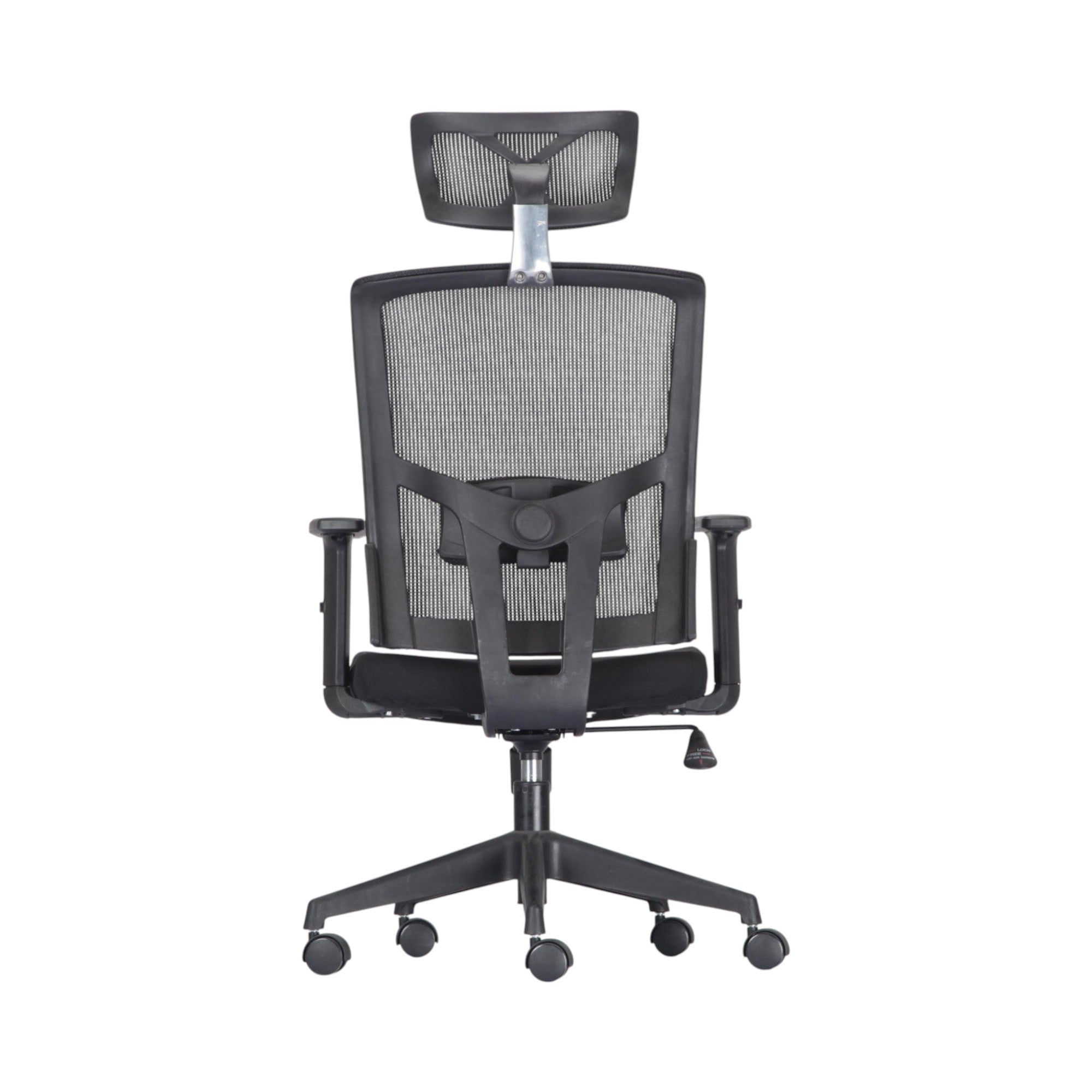 Xiaoyaozuo office chair: Black ergonomic mesh office chair with adjustable headrest and padded seat, featuring smooth-rolling casters for mobility.