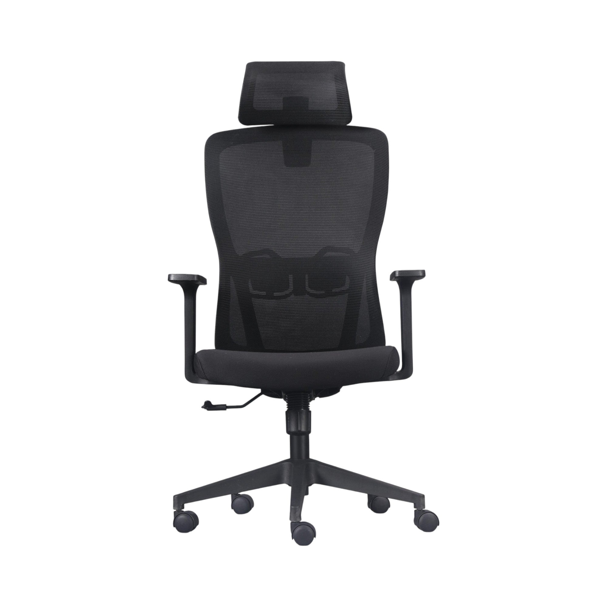 Xiaoyaozuo office chair black ergonomic mesh chair with adjustable headrest and padded seat, ideal for home office.