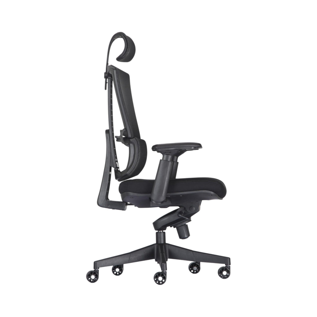 Xiaoyaozuo office chair black ergonomic mesh office chair with adjustable headrest and lumbar support