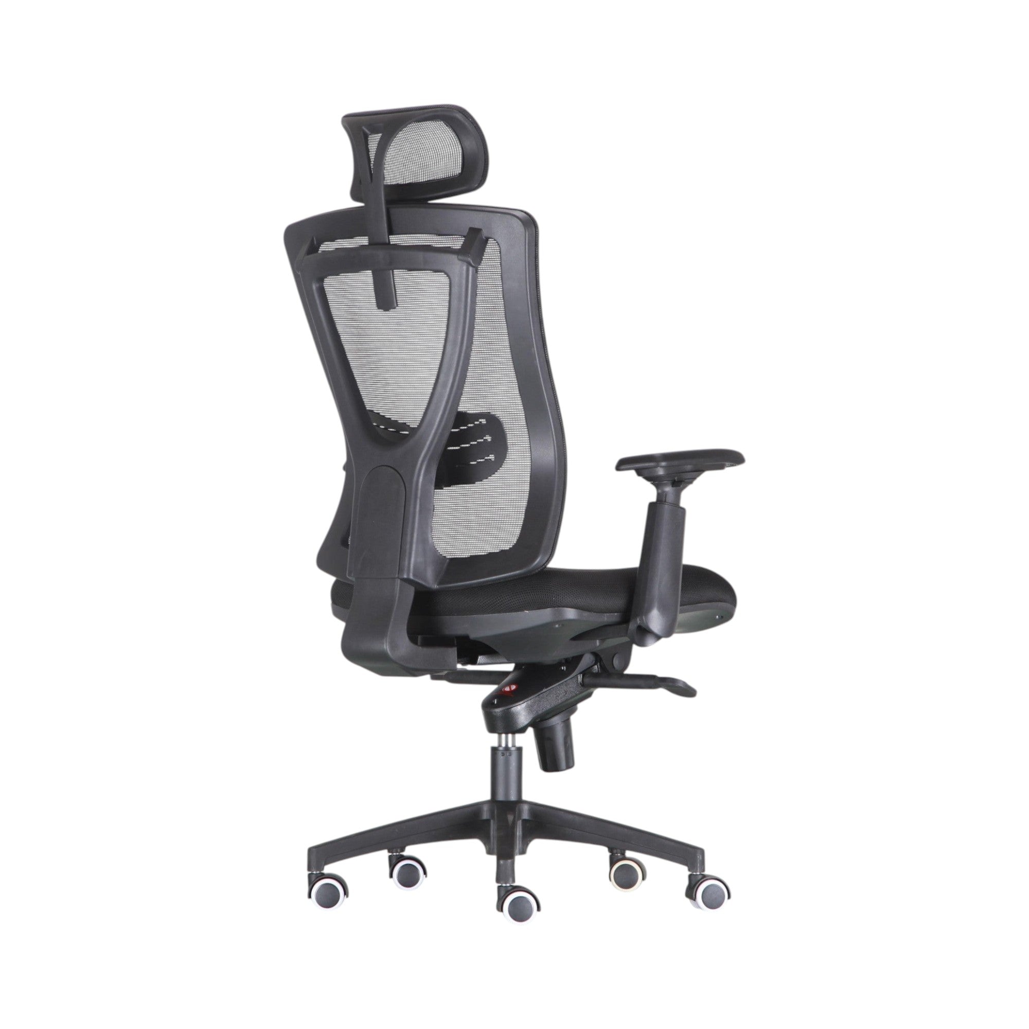 Xiaoyaozuo office chair black ergonomic mesh office chair with adjustable headrest and lumbar support.