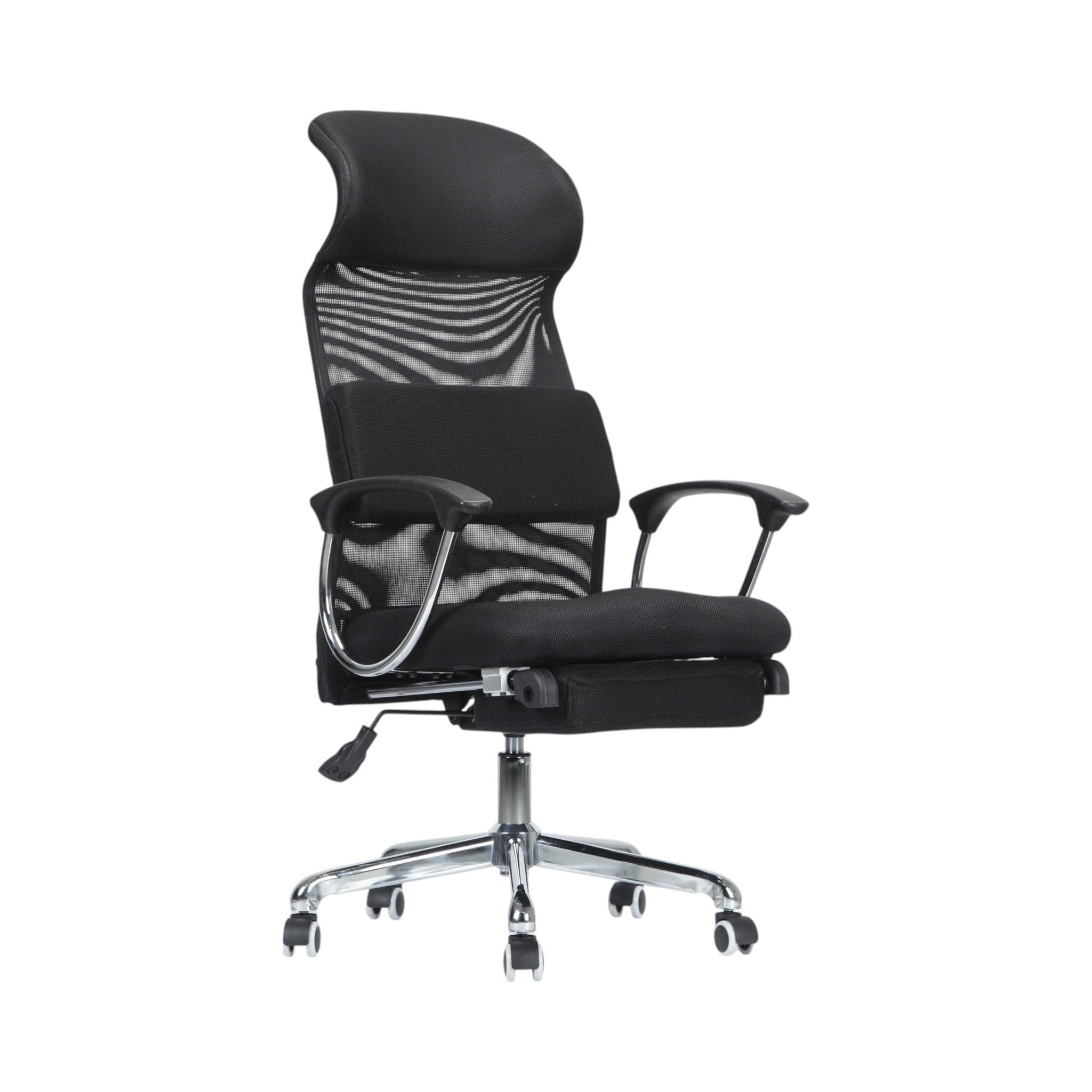 Xiaoyaozuo office chair black ergonomic mesh high back chair with adjustable headrest and lumbar support.
