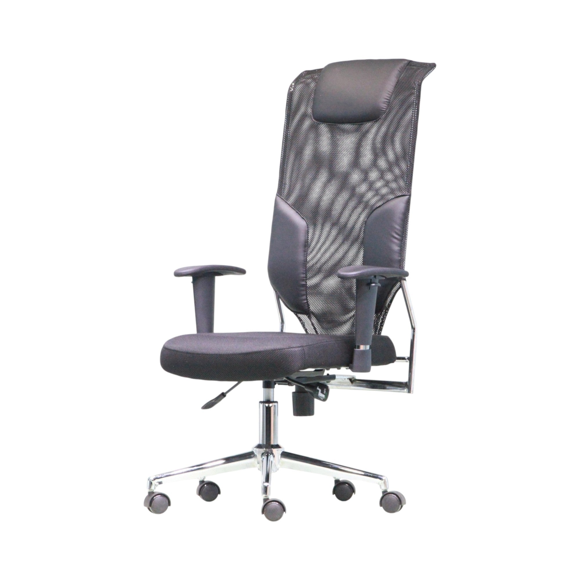 Xiaoyaozuo office chair black ergonomic mesh high back chair with adjustable lumbar support and padded seat.