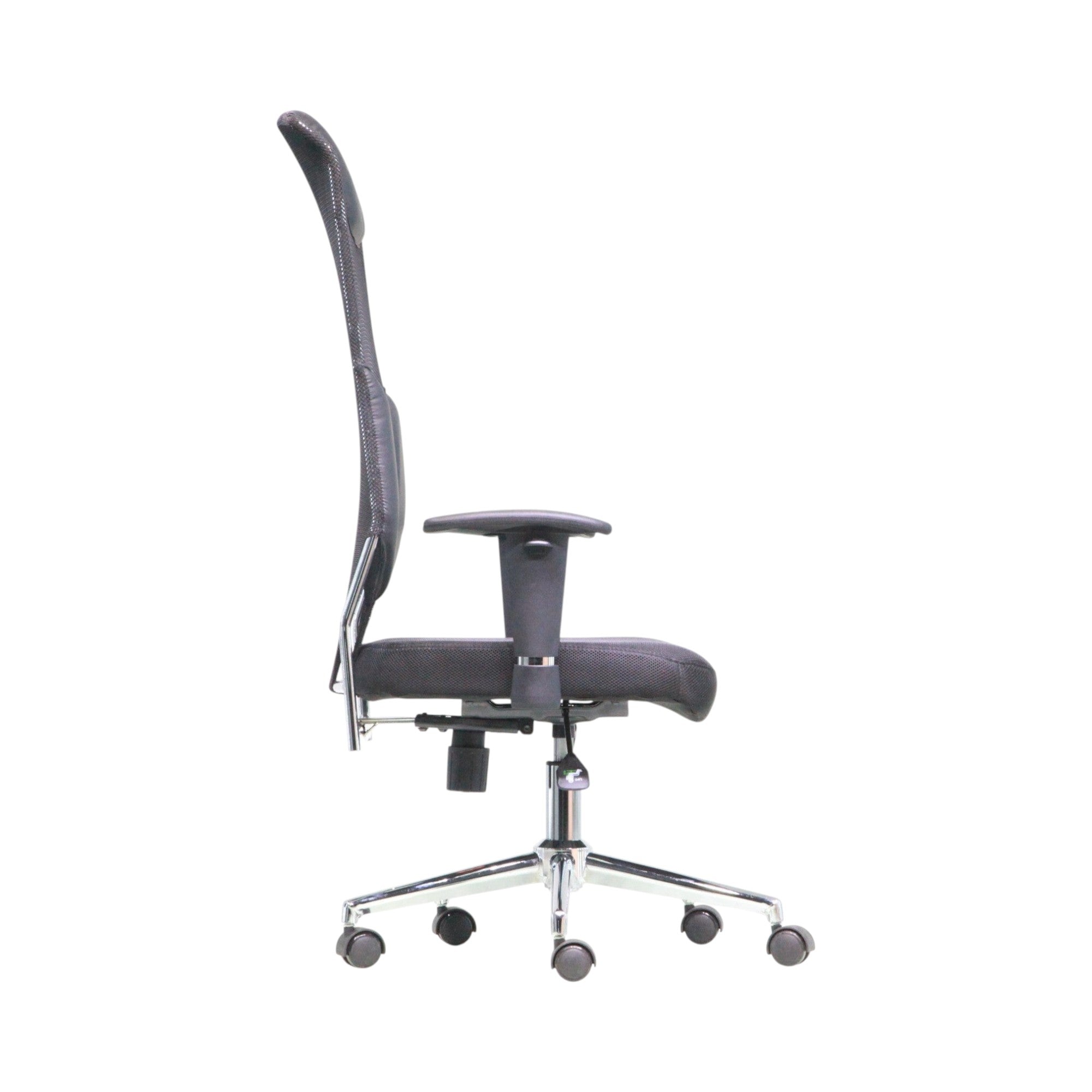 Xiaoyaozuo office chair: Black ergonomic mesh high back office chair with adjustable lumbar support and armrests.