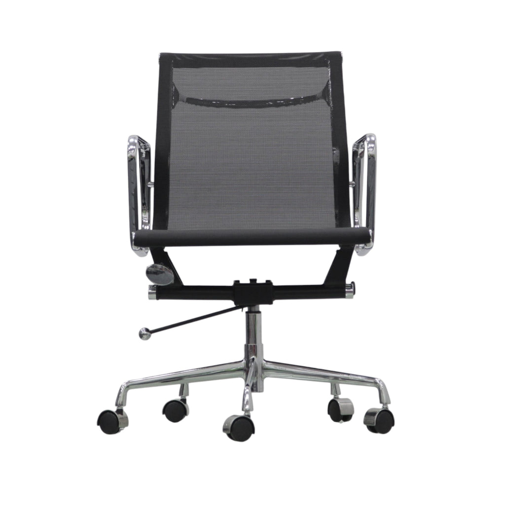 Xiaoyaozuo office chair black mesh ergonomic office chair with polished chrome frame and casters