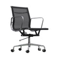 Xiaoyaozuo office chair black mesh ergonomic office chair with polished chrome frame and casters