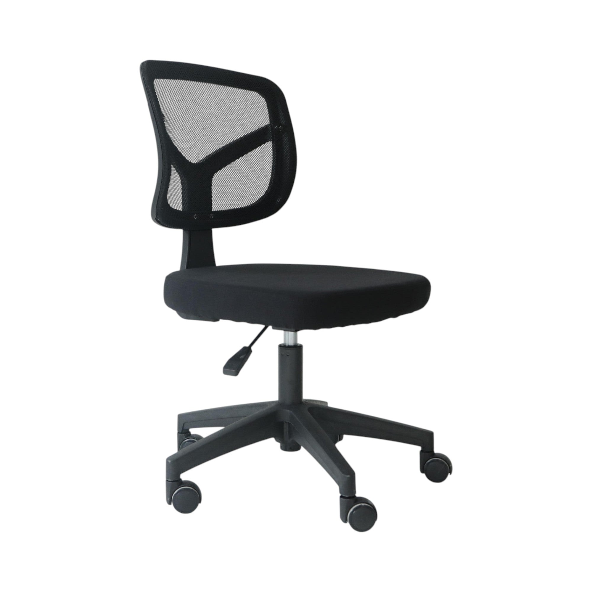Xiaoyaozuo office chair black ergonomic mesh back task chair with adjustable height and casters.