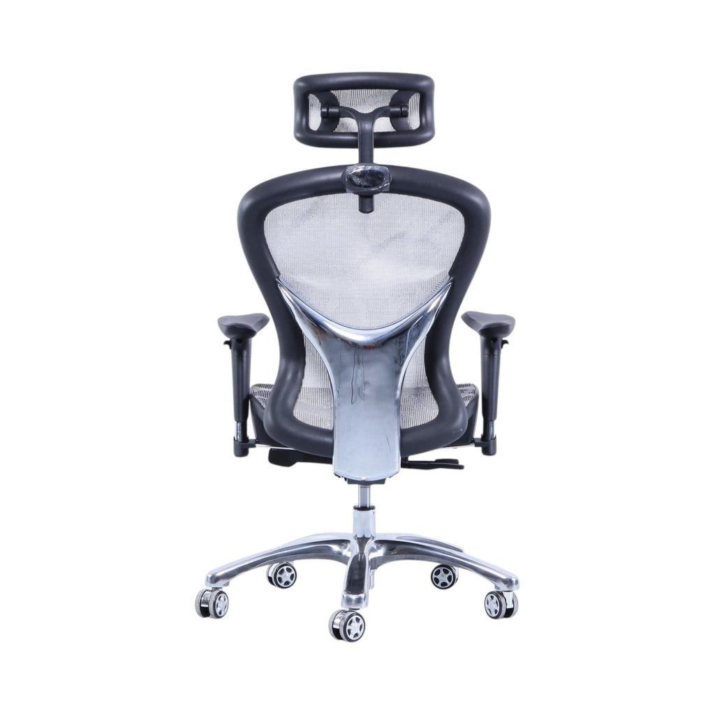 Xiaoyaozuo office chair ergonomic mesh chair with adjustable headrest and lumbar support in black and red.