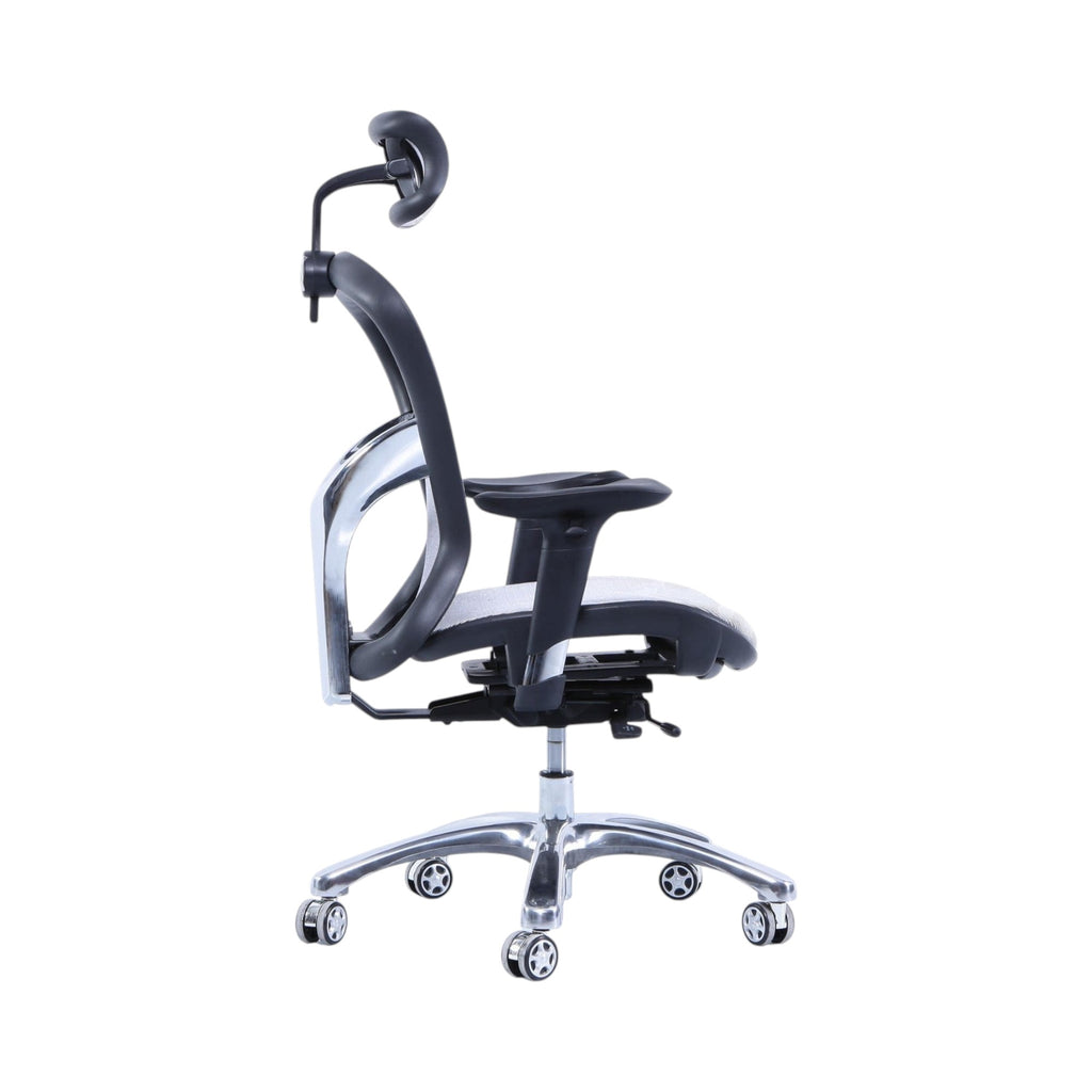 Xiaoyaozuo office chair ergonomic mesh chair with adjustable headrest and lumbar support in red and black