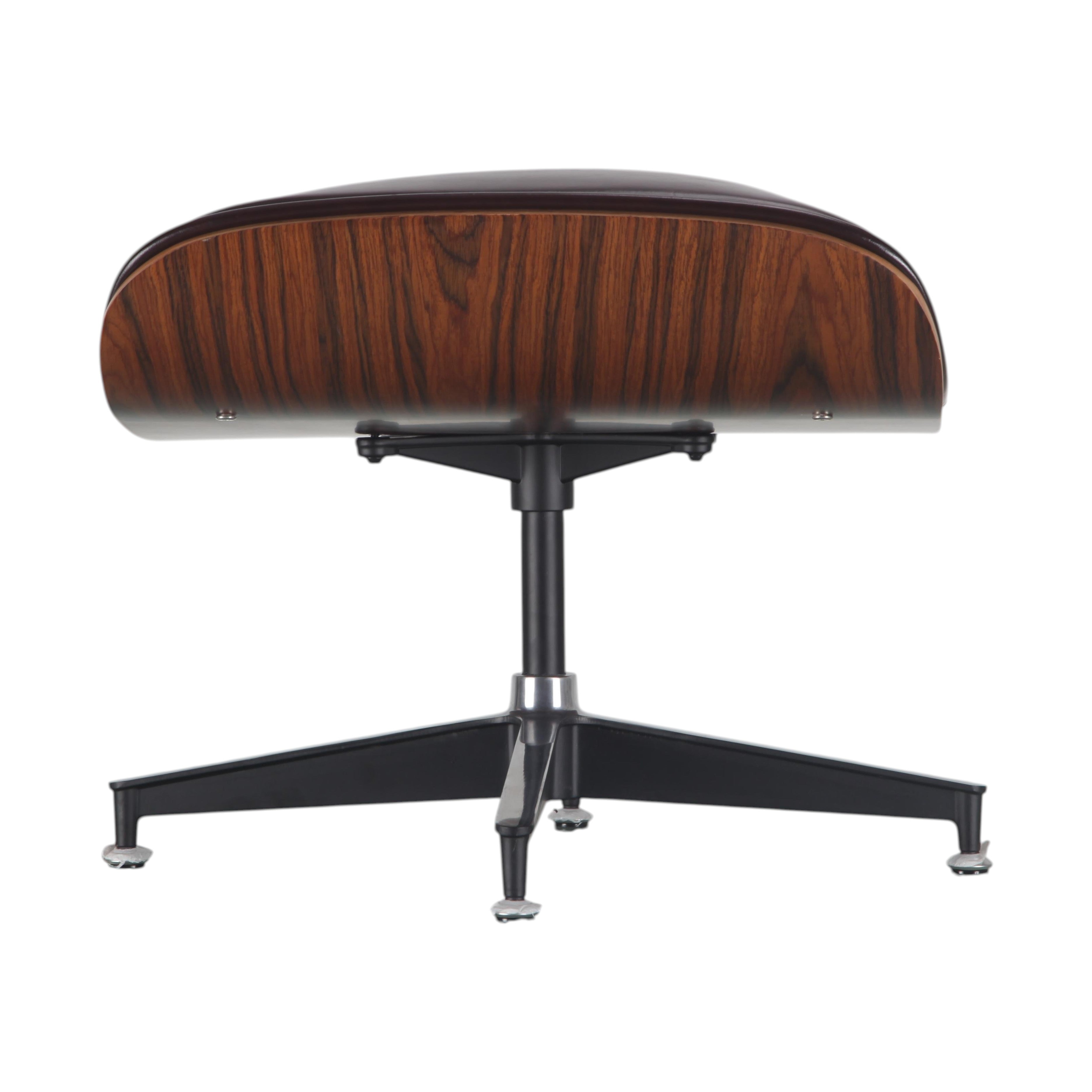 Xiaoyaozuo office chair executive lounge chair with wood veneer shell and black swivel base.
