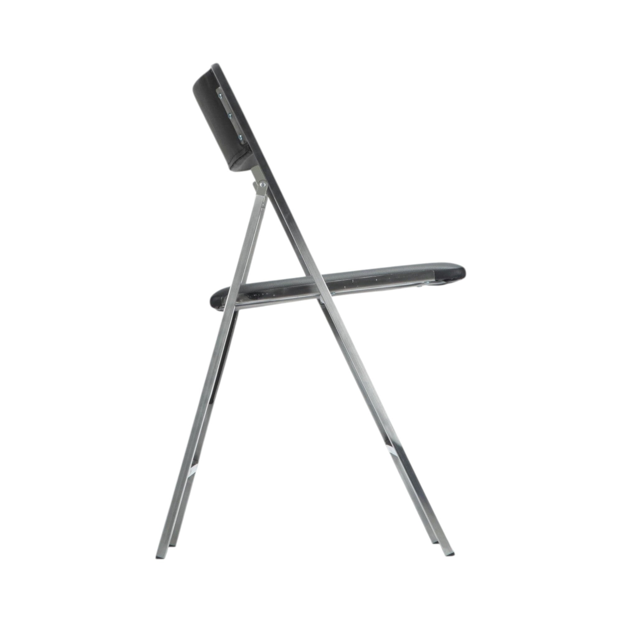 Xiaoyaozuo office chair modern folding chair with graphic print on seat and backrest, white metal frame.