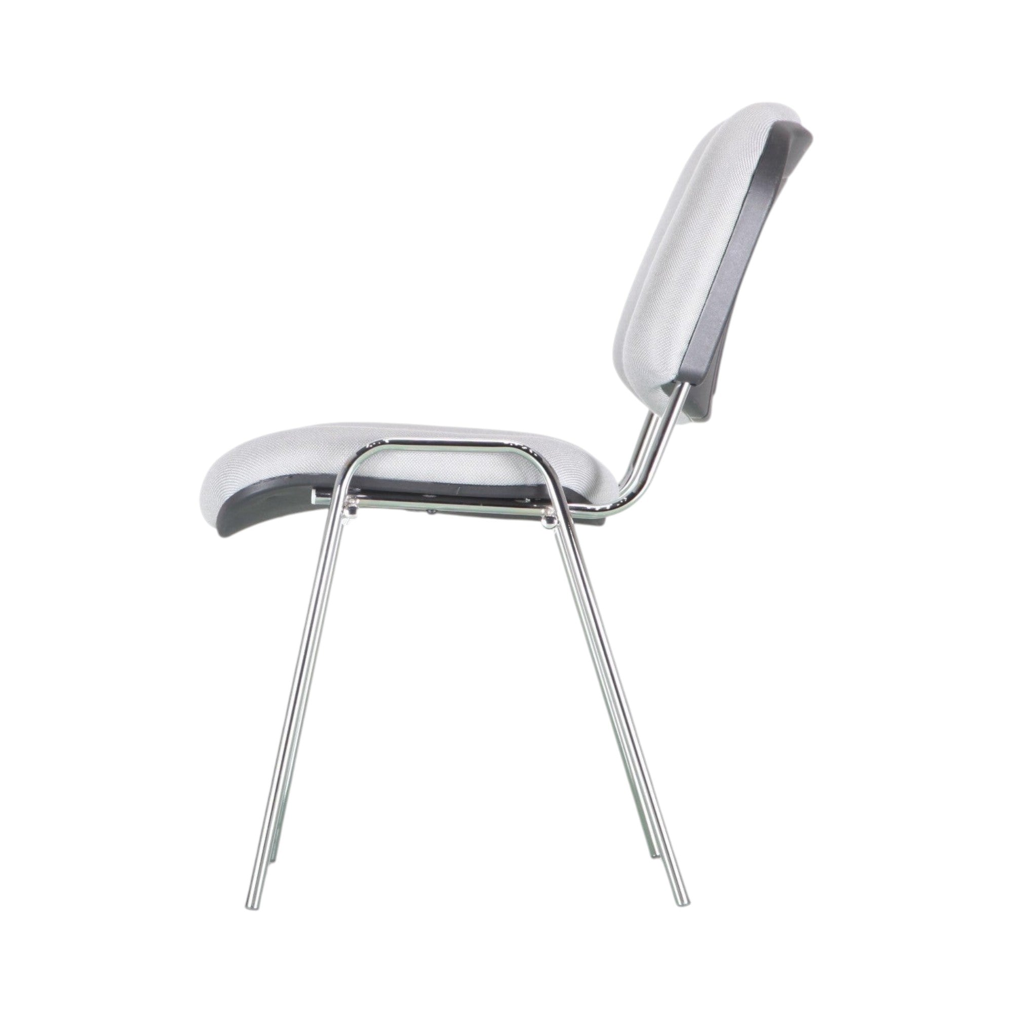 Xiaoyaozuo office chair modern grey fabric guest chair with chrome legs