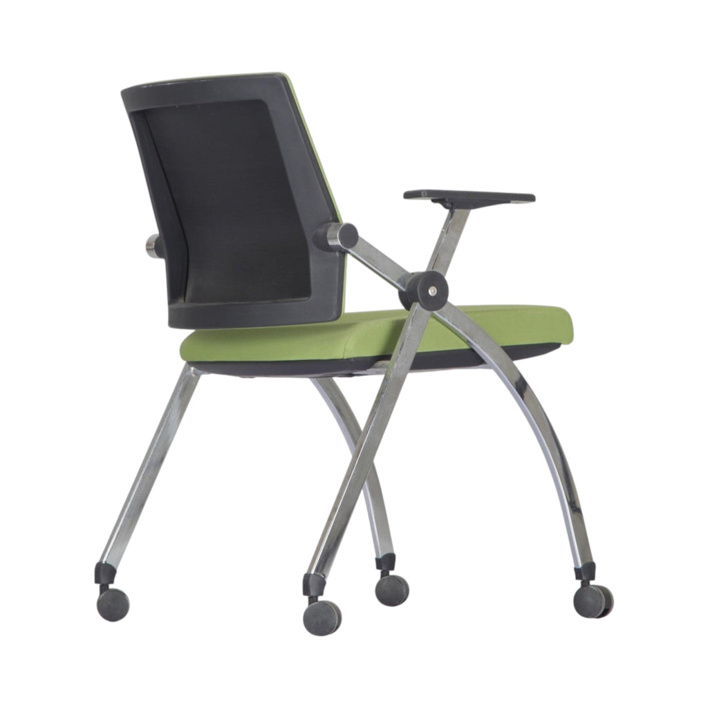 Xiaoyaozuo office chair modern lime green conference chair with wheels and black mesh back