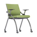 Xiaoyaozuo office chair lime green modern conference chair with wheels and armrests