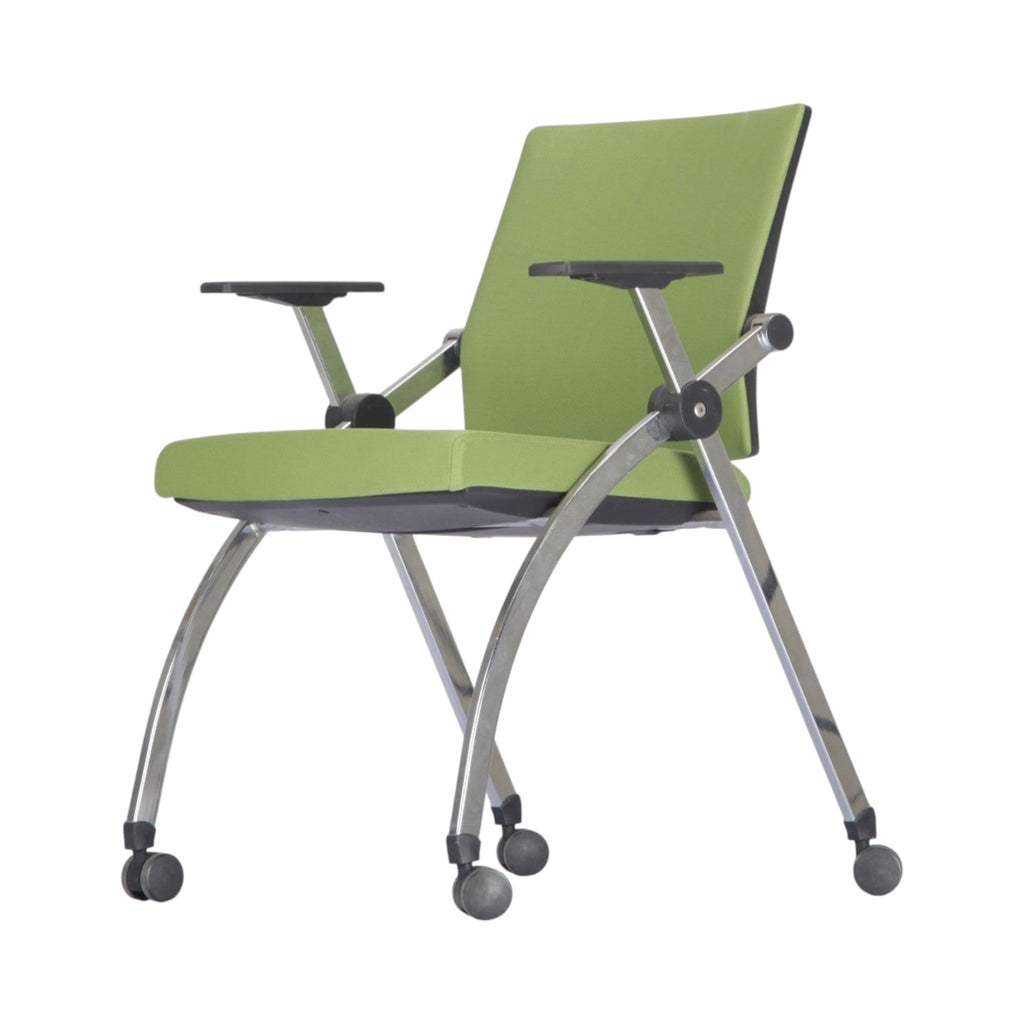 Xiaoyaozuo office chair lime green modern conference chair with wheels and armrests