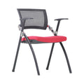 Xiaoyaozuo office chair modern red mesh back conference chair with black frame and armrests