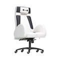Xiaoyaozuo office chair: Ergonomic white and black gaming chair with plush cushioning and adjustable height. Features a distinctive Baymax-inspired headrest.