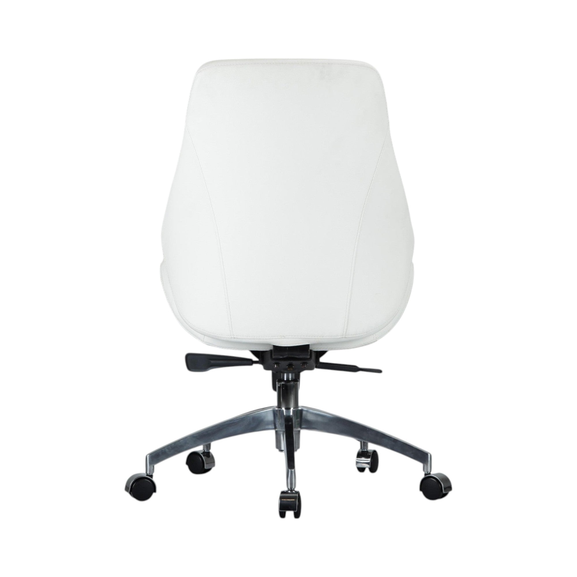 Xiaoyaozuo office chair white faux leather ergonomic executive chair with high back and casters